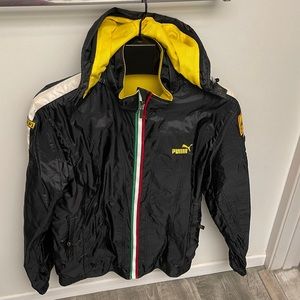 Puma for Ferrari vintage nylon zip up race jacket